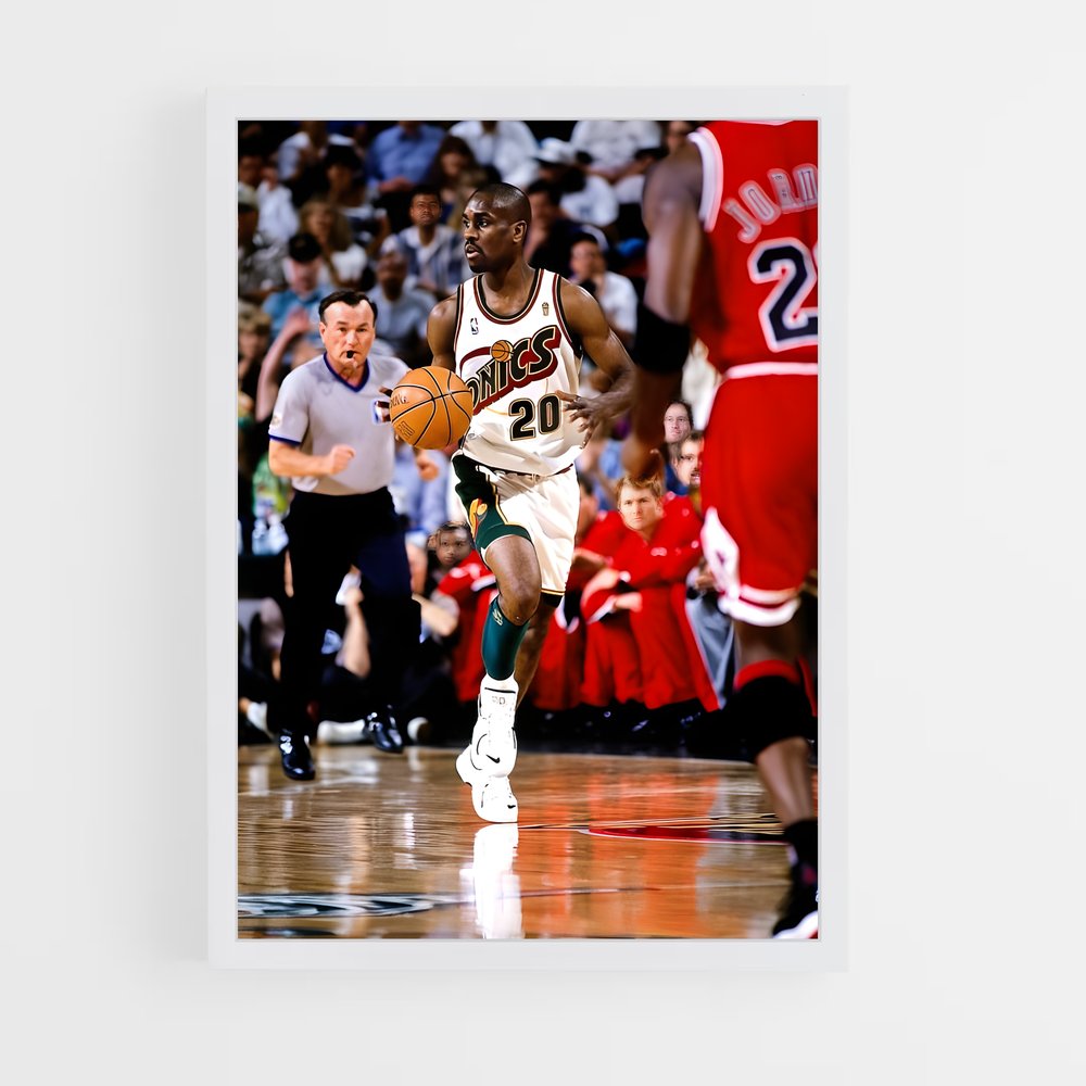 Poster Fast Break Gary – affiche Basketball (vue 3)